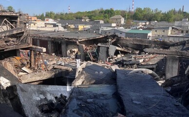 Гаражный кооператив в Голосеевском районе разрушен в результате ночных обстрелов: фото с места происшествия