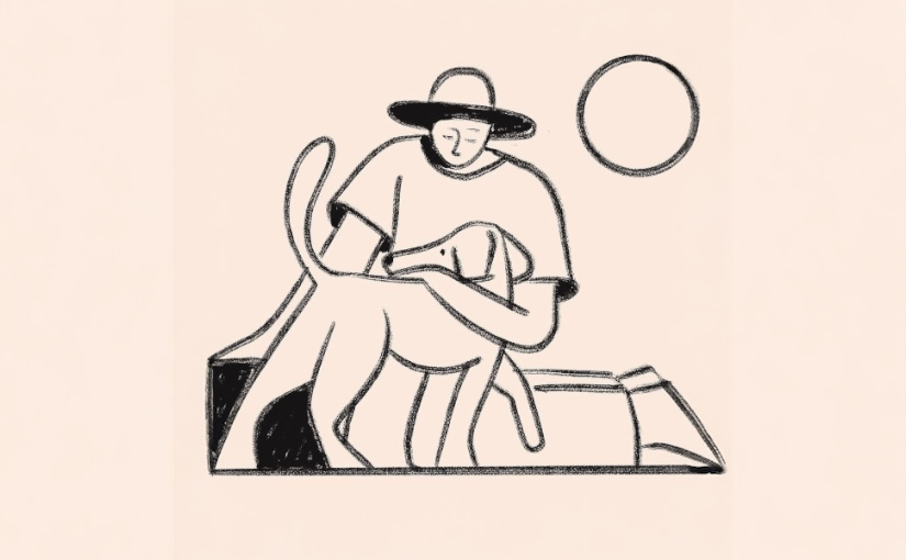 У Харкові собака самостійно вибралася з ополонки, містянки відвели її до ветеринарів