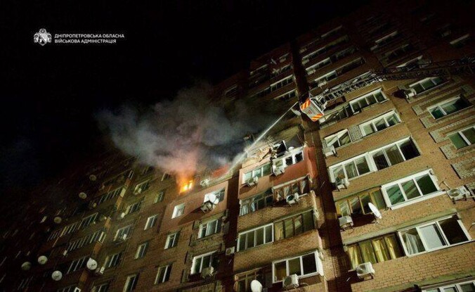 В Днепре погибли двое людей после ночной атаки БПЛА — 10 раненых, среди них двое детей