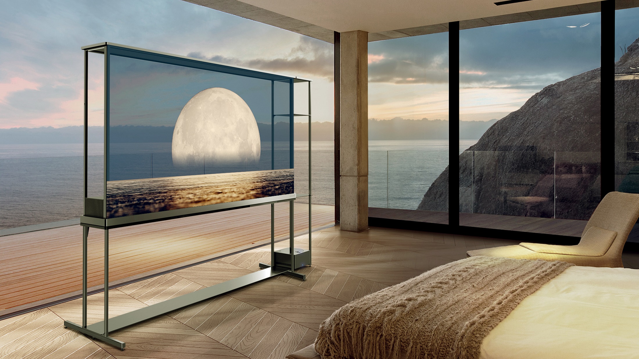 LG випускає перший у світі прозорий телевізор з бездротовим підключенням фото 1